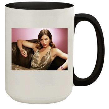 Jessica Biel 15oz Colored Inner & Handle Mug