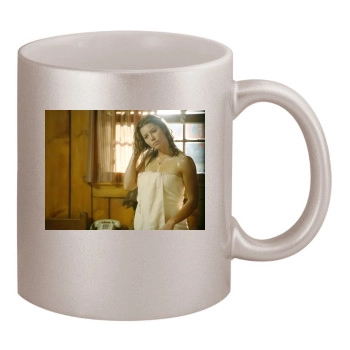 Jessica Biel 11oz Metallic Silver Mug