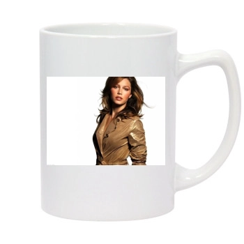 Jessica Biel 14oz White Statesman Mug