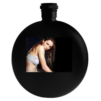 Jessica Biel Round Flask