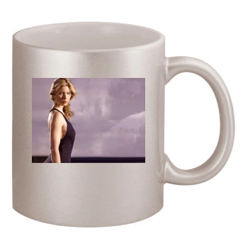 Jessica Biel 11oz Metallic Silver Mug