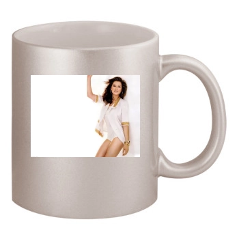 Jessica Biel 11oz Metallic Silver Mug