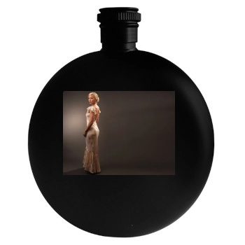 Jessica Biel Round Flask