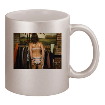 Jessica Biel 11oz Metallic Silver Mug