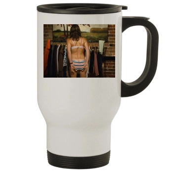 Jessica Biel Stainless Steel Travel Mug