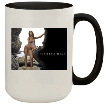 Jessica Biel 15oz Colored Inner & Handle Mug