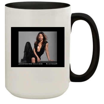 Jessica Biel 15oz Colored Inner & Handle Mug