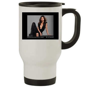 Jessica Biel Stainless Steel Travel Mug