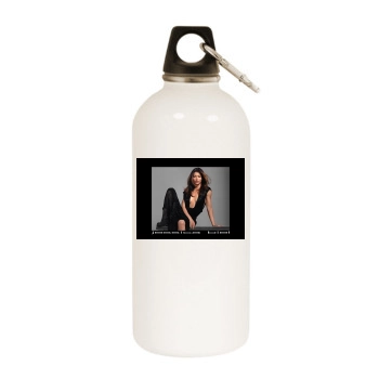 Jessica Biel White Water Bottle With Carabiner