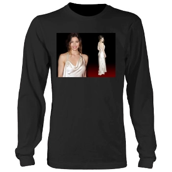 Jessica Biel Men's Heavy Long Sleeve TShirt