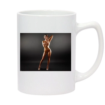 Jessica Biel 14oz White Statesman Mug