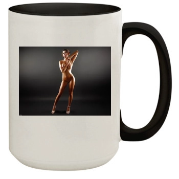 Jessica Biel 15oz Colored Inner & Handle Mug