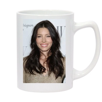 Jessica Biel 14oz White Statesman Mug