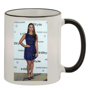 Jessica Lowndes 11oz Colored Rim & Handle Mug