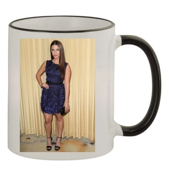 Jessica Lowndes 11oz Colored Rim & Handle Mug