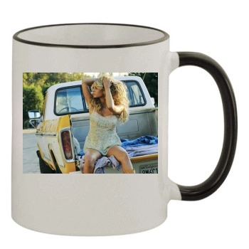 Jessica Simpson 11oz Colored Rim & Handle Mug