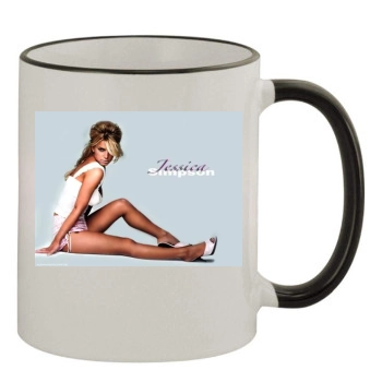 Jessica Simpson 11oz Colored Rim & Handle Mug