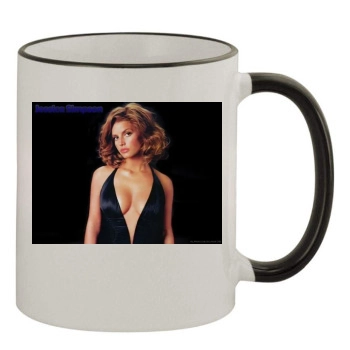 Jessica Simpson 11oz Colored Rim & Handle Mug