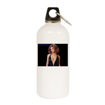 Jessica Simpson White Water Bottle With Carabiner