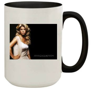 Jessica Simpson 15oz Colored Inner & Handle Mug