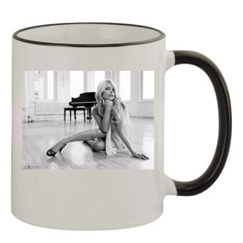 Jessica Simpson 11oz Colored Rim & Handle Mug