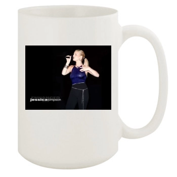 Jessica Simpson 15oz White Mug