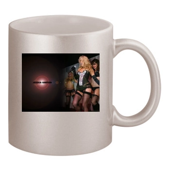 Jessica Simpson 11oz Metallic Silver Mug