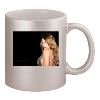 Jessica Simpson 11oz Metallic Silver Mug