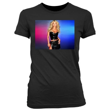 Jessica Simpson Women's Junior Cut Crewneck T-Shirt