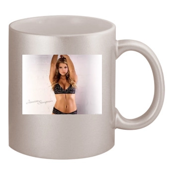 Jessica Simpson 11oz Metallic Silver Mug