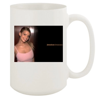 Jessica Simpson 15oz White Mug