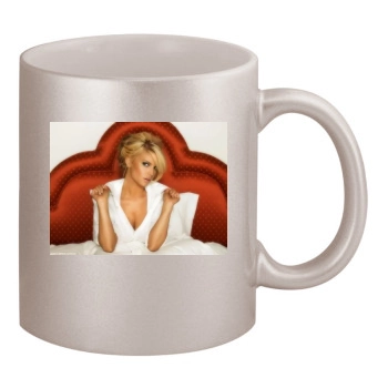 Jessica Simpson 11oz Metallic Silver Mug