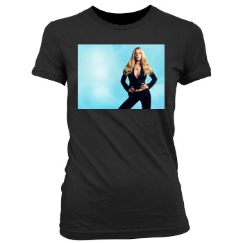 Jessica Simpson Women's Junior Cut Crewneck T-Shirt