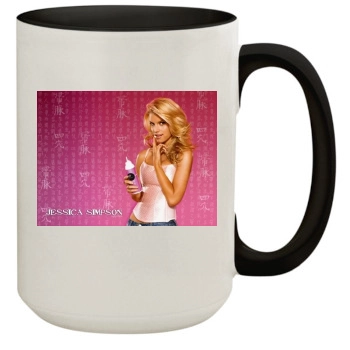 Jessica Simpson 15oz Colored Inner & Handle Mug