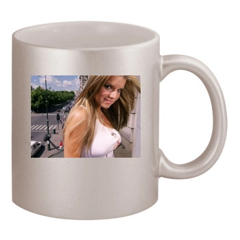 Jessica Simpson 11oz Metallic Silver Mug