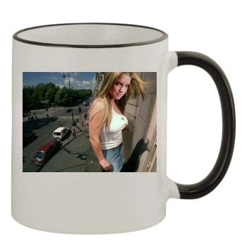 Jessica Simpson 11oz Colored Rim & Handle Mug