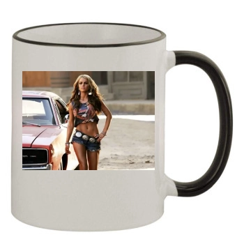 Jessica Simpson 11oz Colored Rim & Handle Mug