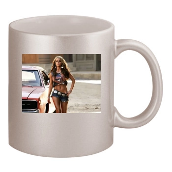 Jessica Simpson 11oz Metallic Silver Mug