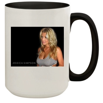 Jessica Simpson 15oz Colored Inner & Handle Mug