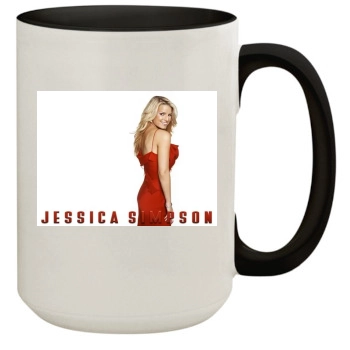 Jessica Simpson 15oz Colored Inner & Handle Mug