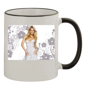 Jessica Simpson 11oz Colored Rim & Handle Mug