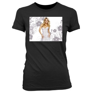 Jessica Simpson Women's Junior Cut Crewneck T-Shirt