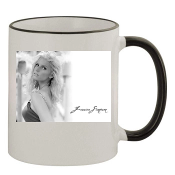 Jessica Simpson 11oz Colored Rim & Handle Mug