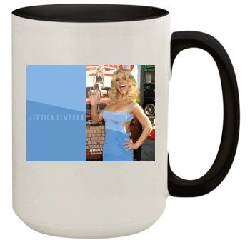 Jessica Simpson 15oz Colored Inner & Handle Mug