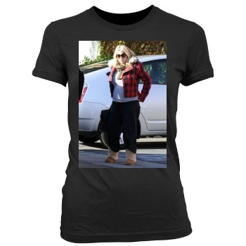 Jessica Simpson Women's Junior Cut Crewneck T-Shirt