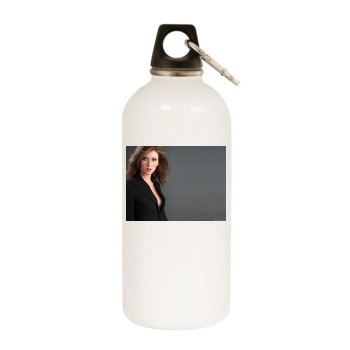 Jewel Staite White Water Bottle With Carabiner