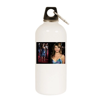 Jewel Staite White Water Bottle With Carabiner