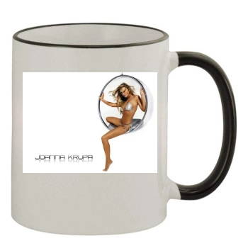 Joanna Krupa 11oz Colored Rim & Handle Mug