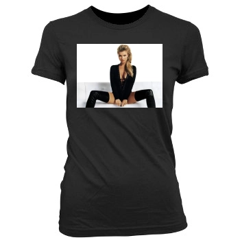 Joanna Krupa Women's Junior Cut Crewneck T-Shirt