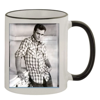 Joaquin Phoenix 11oz Colored Rim & Handle Mug